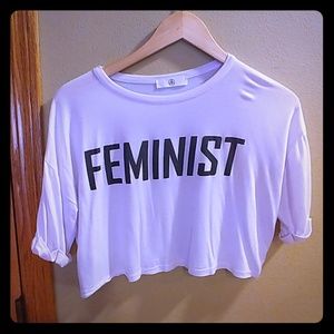 Feminist crop top